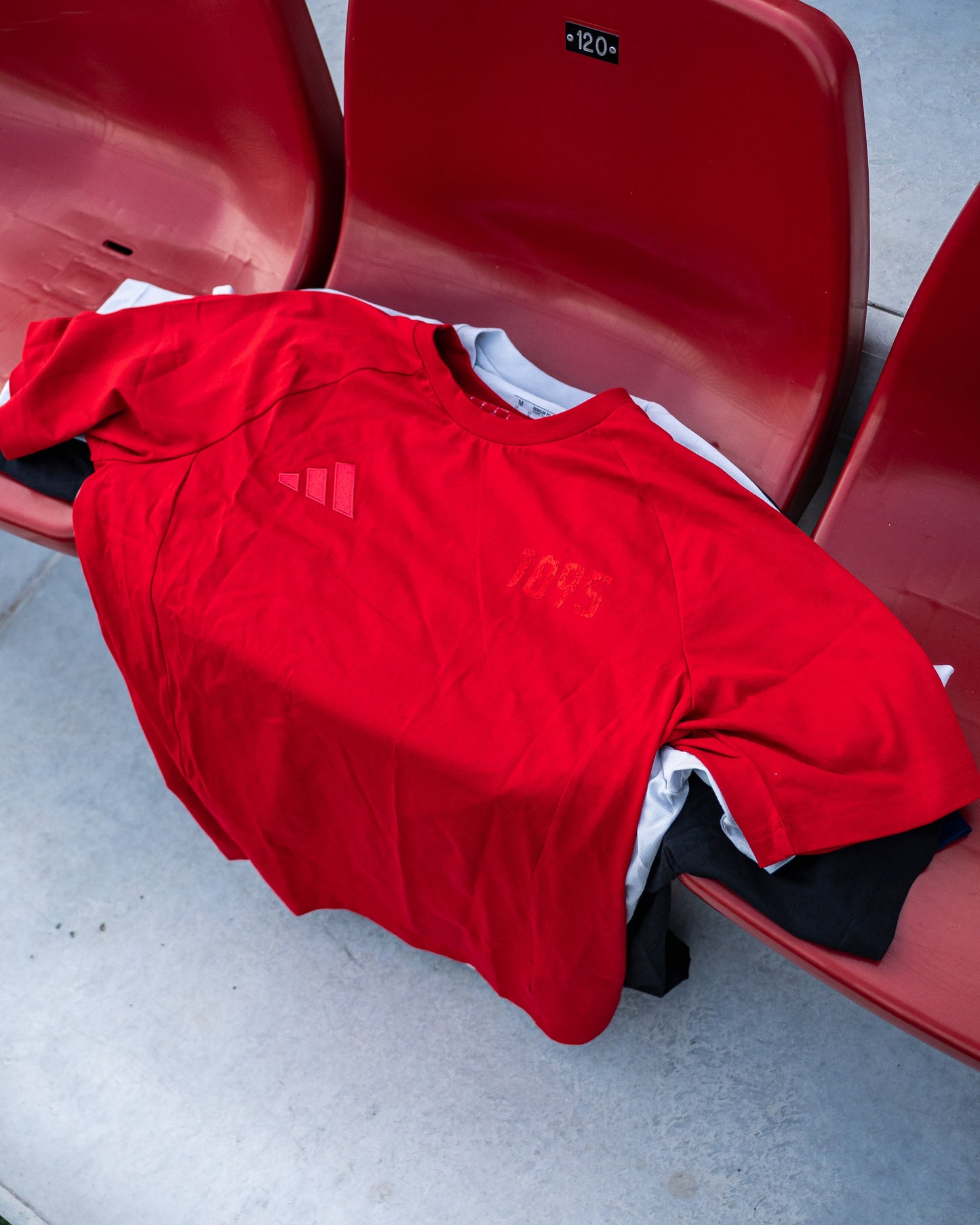 Gibraltar Adidas 1895 Cotton T-Shirt Red