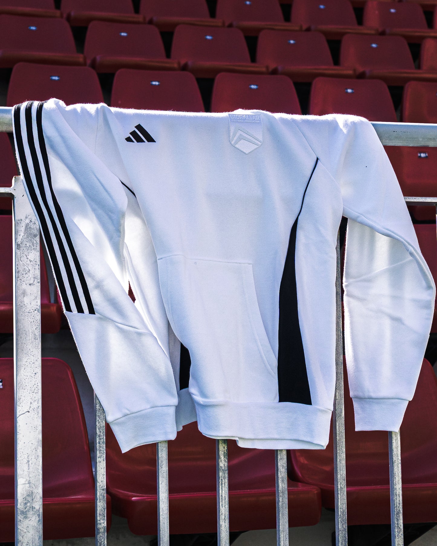 Gibraltar Adidas White Team Hoodie