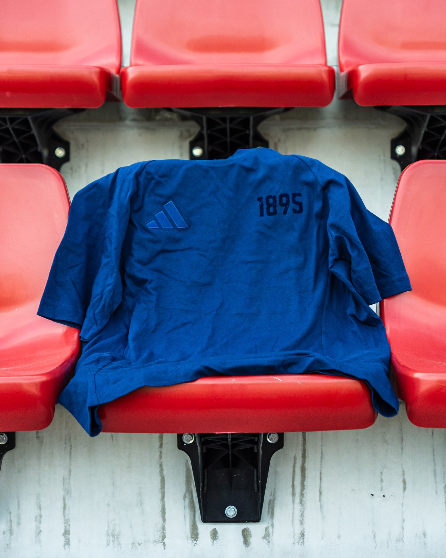 Gibraltar Adidas 1895 Cotton T-Shirt Blue