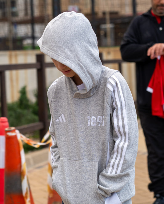 Gibraltar Adidas Grey 1895 Team Hoodie