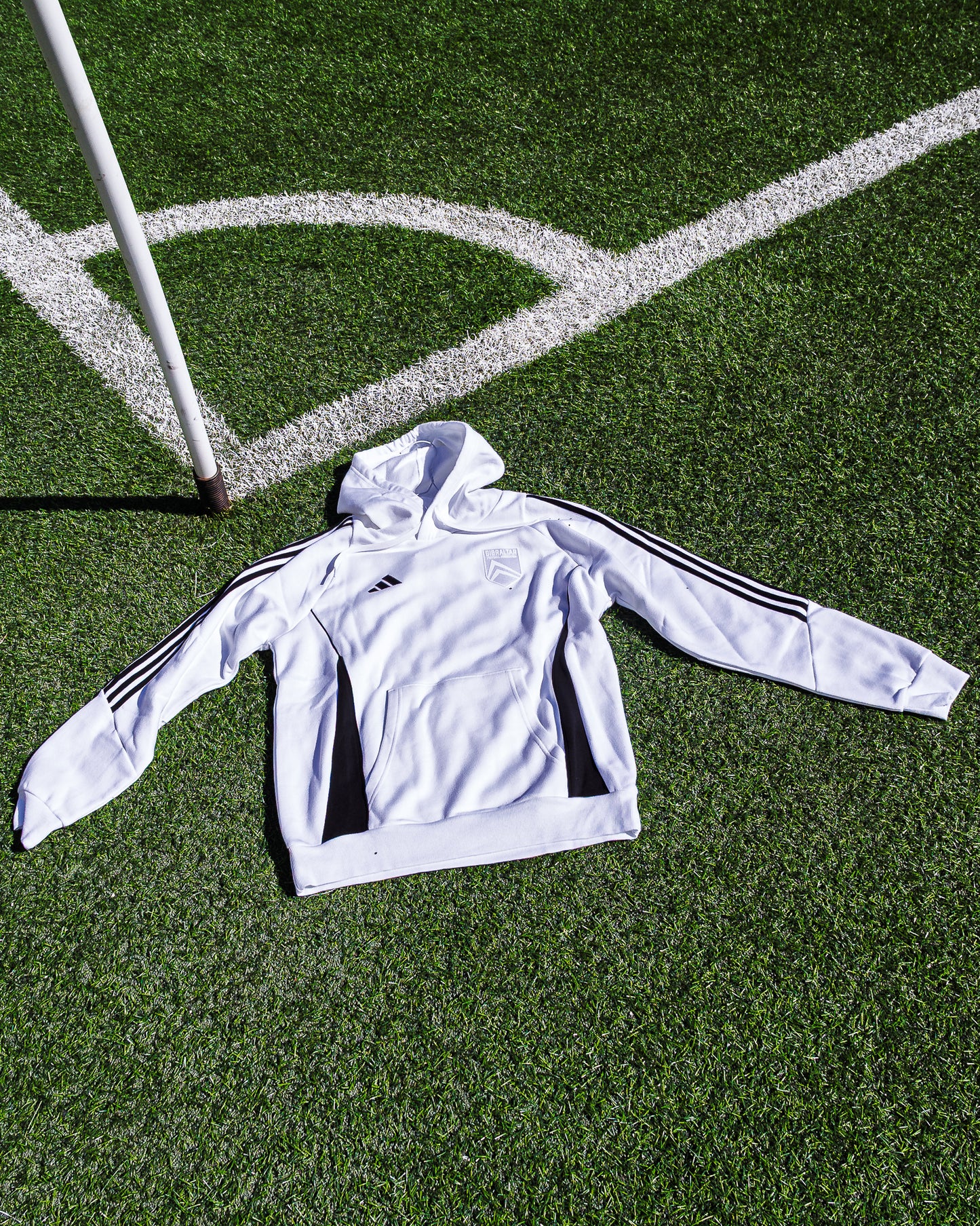 Gibraltar Adidas White Team Hoodie